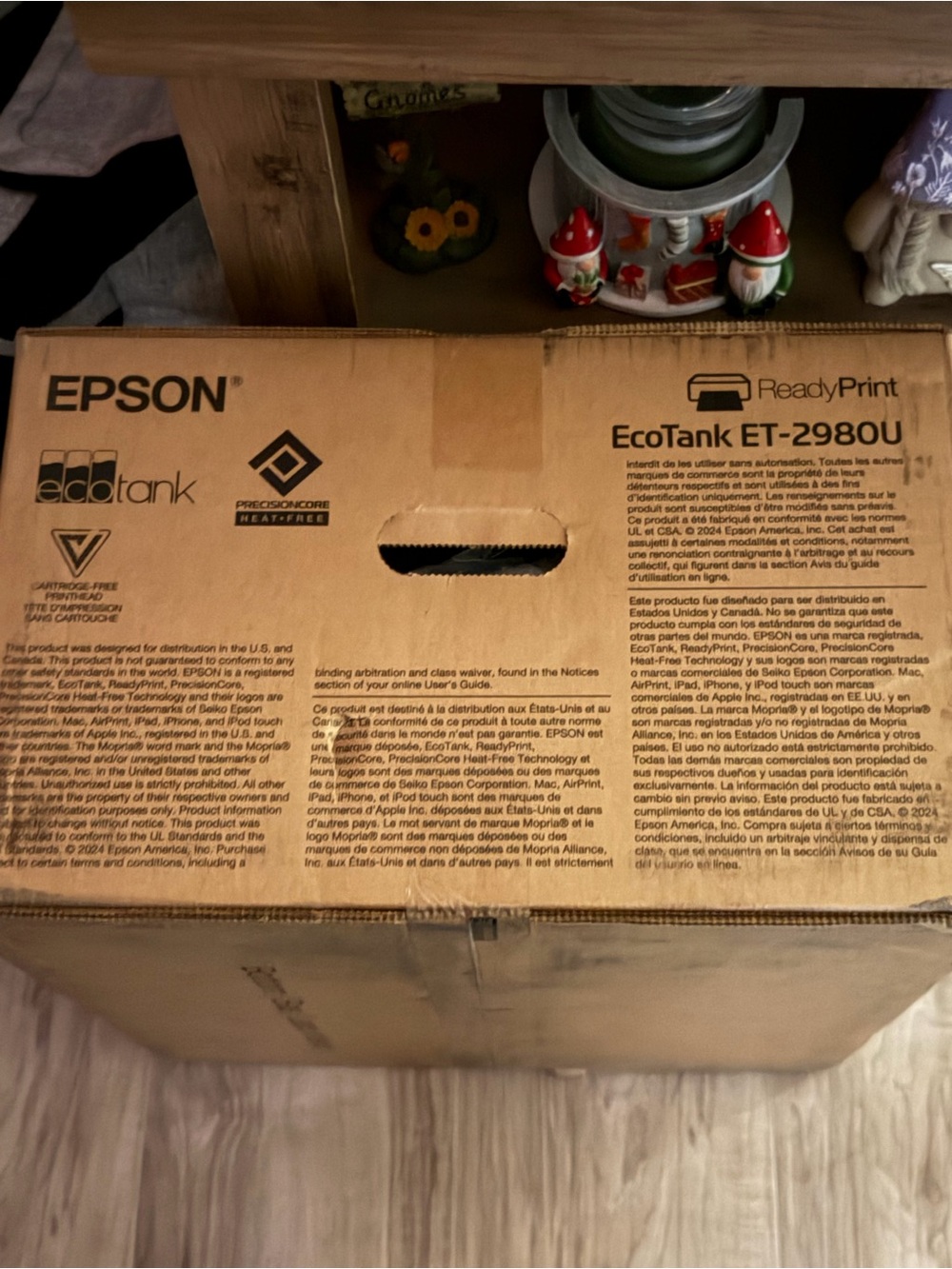 Epson EcoTank ET-2980U Cardboard Packaging - Brown